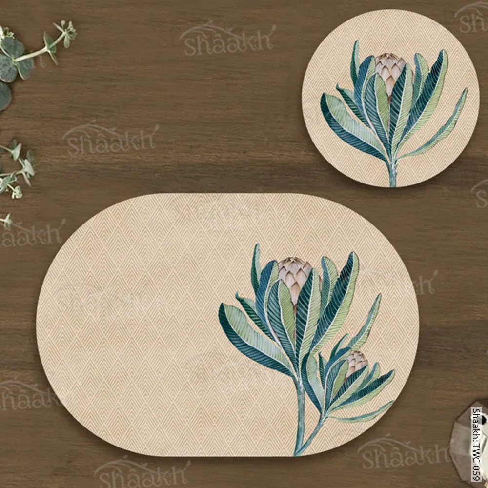 Proteas Coordinated Mats & Trivets Set | TWC 059 (8 Mats, 4 Trivets)