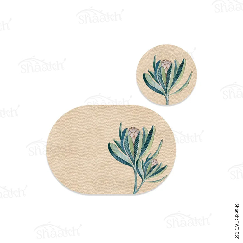 Proteas Coordinated Mats & Trivets Set | TWC 059 (8 Mats, 4 Trivets)