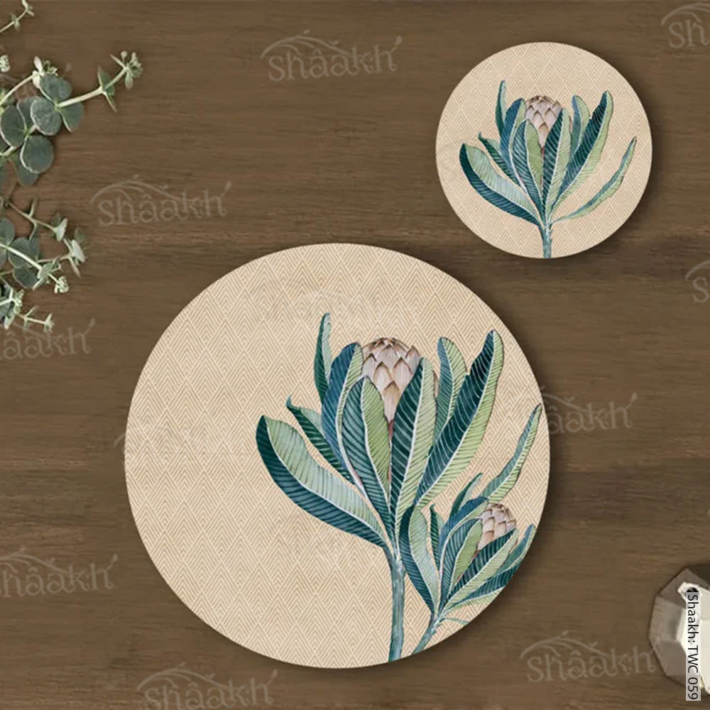 Proteas Coordinated Mats & Trivets Set | TWC 059 (8 Mats, 4 Trivets)