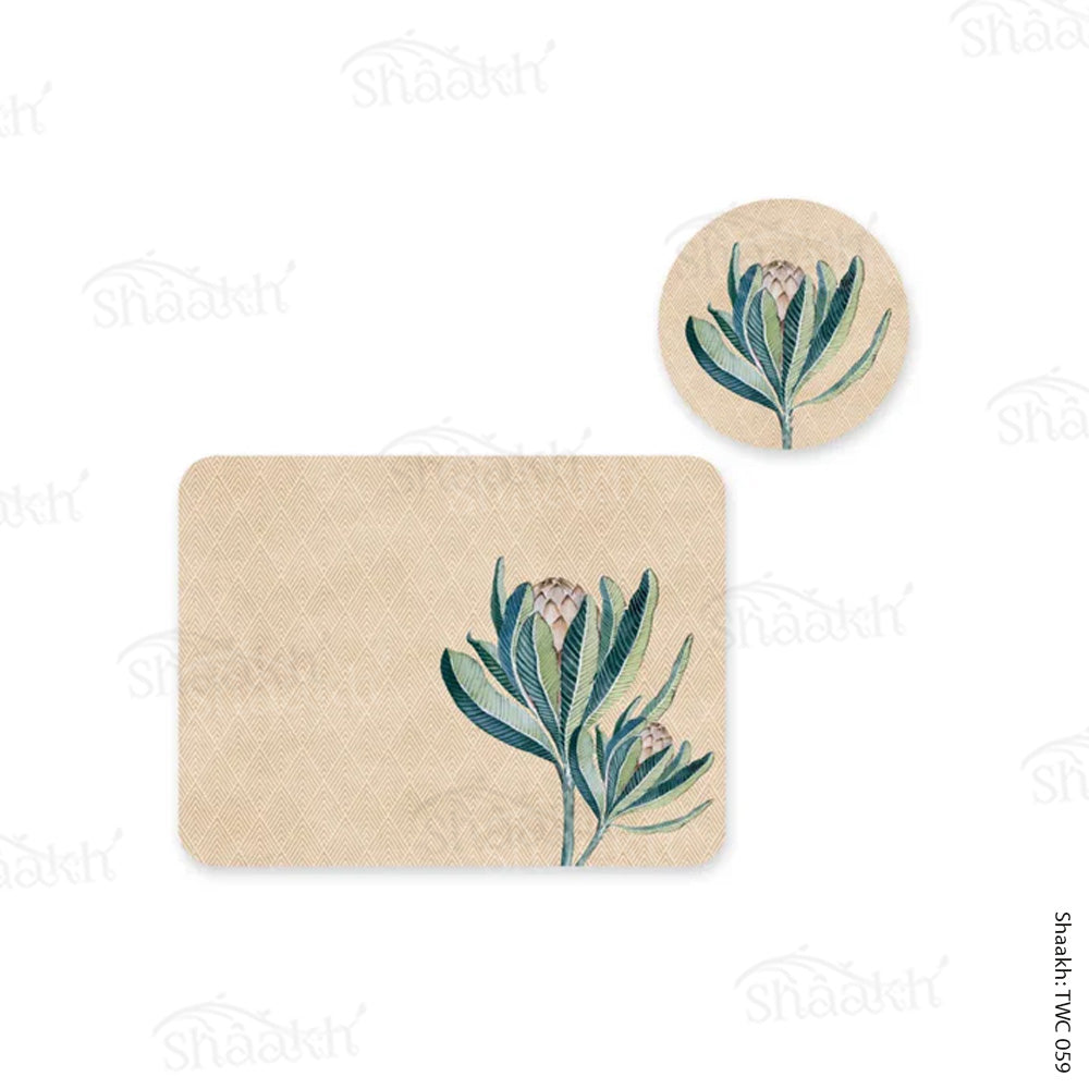 Proteas Coordinated Mats & Trivets Set | TWC 059 (8 Mats, 4 Trivets)