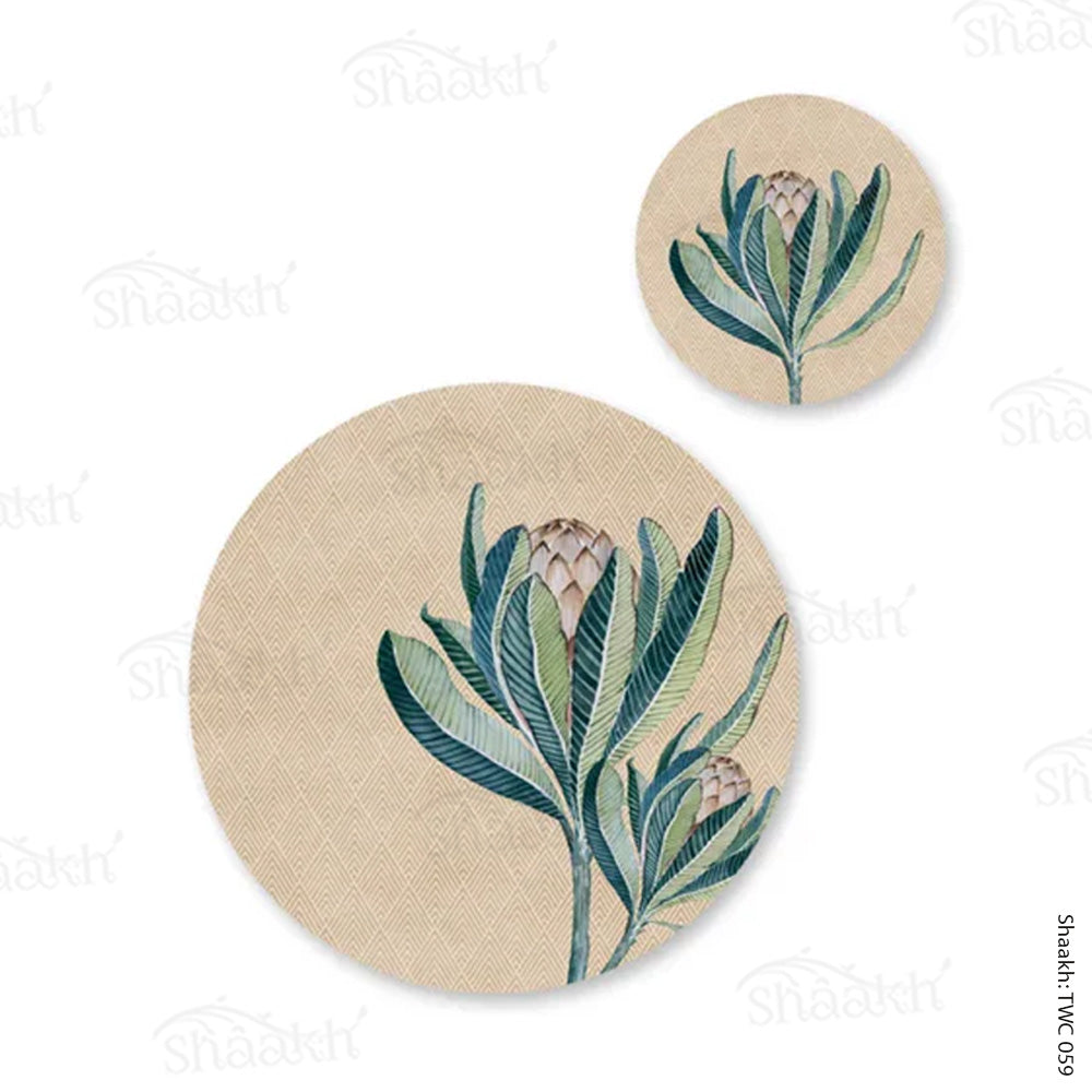 Proteas Coordinated Mats & Trivets Set | TWC 059 (8 Mats, 4 Trivets)