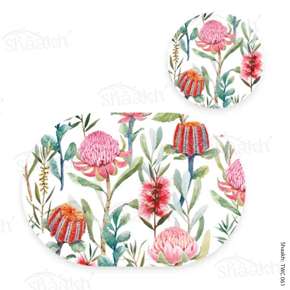 “Melange” Coordinated Mats & Trivets Set | TWC 061 (8 Mats, 4 Trivets)