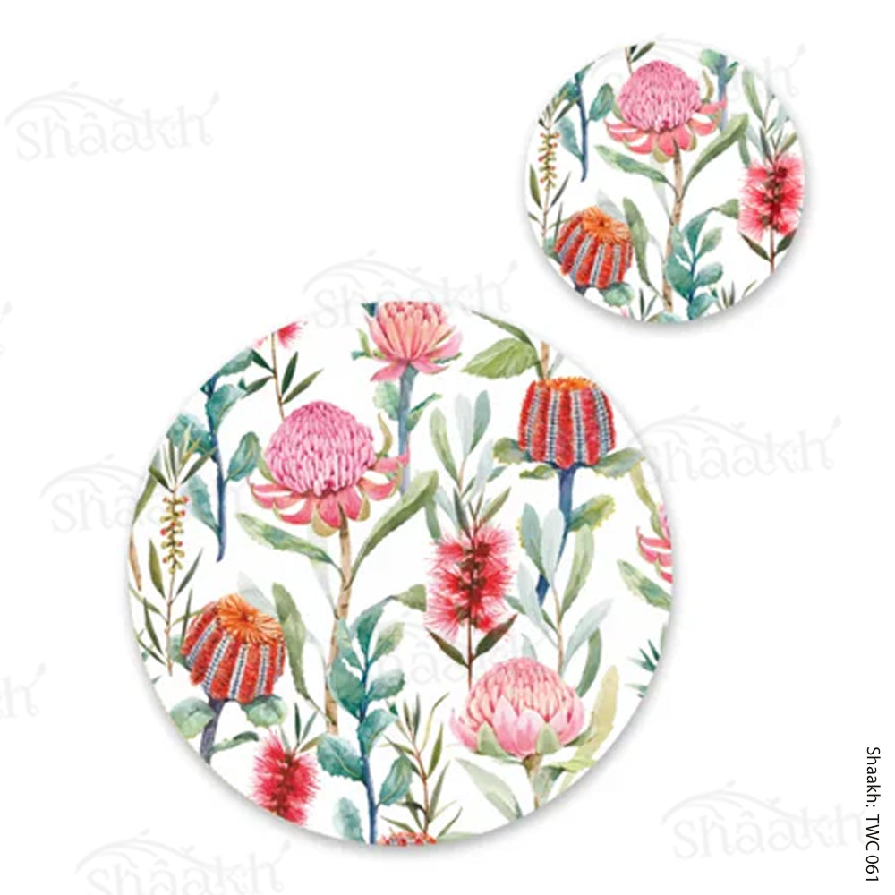 “Melange” Coordinated Mats & Trivets Set | TWC 061 (8 Mats, 4 Trivets)