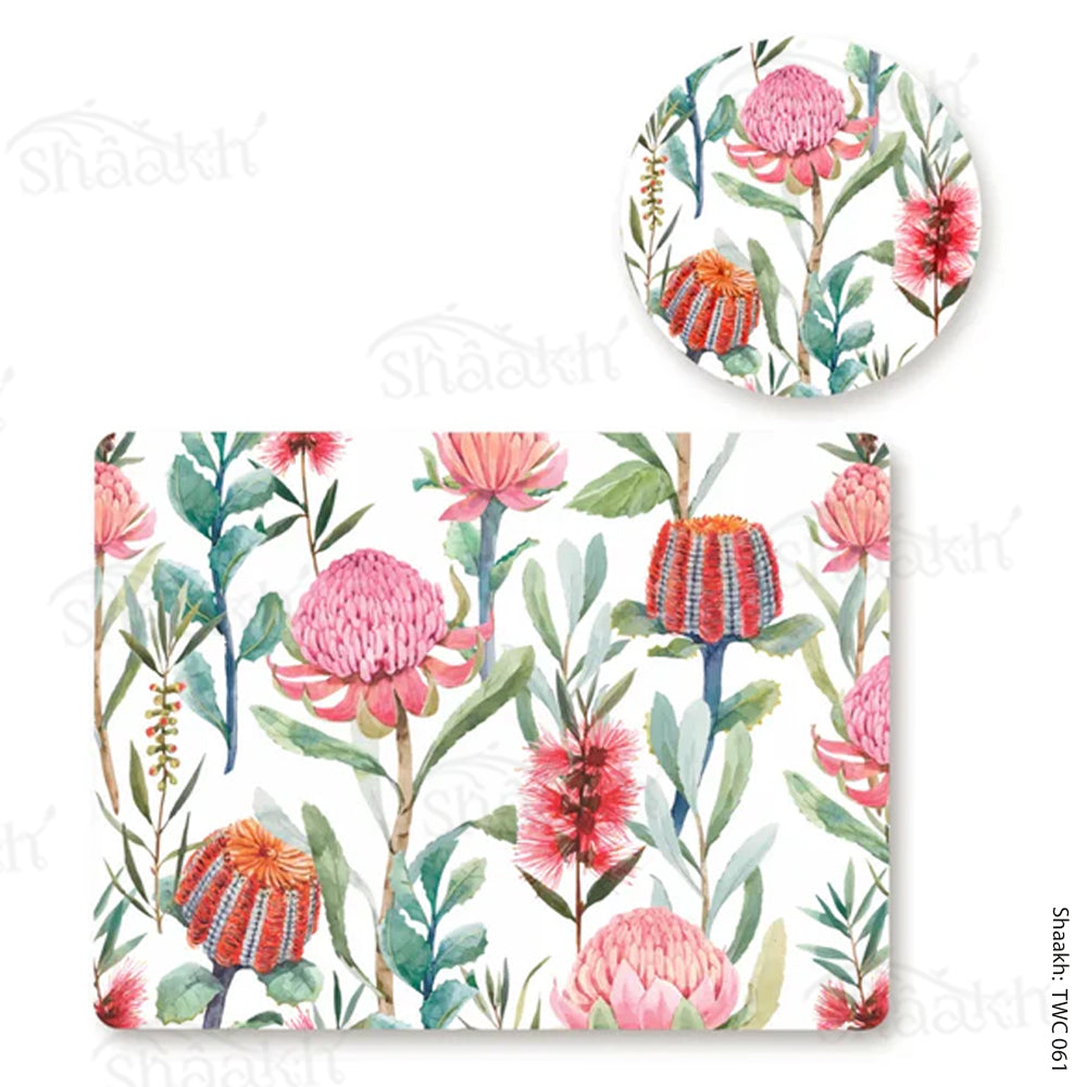 “Melange” Coordinated Mats & Trivets Set | TWC 061 (8 Mats, 4 Trivets)