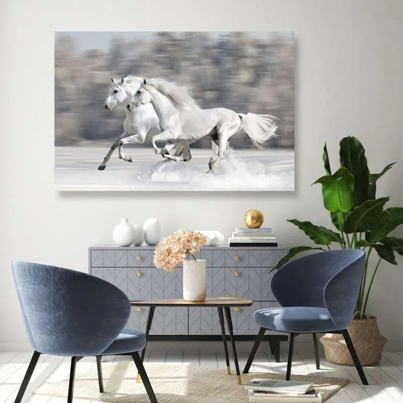 Two Running Horses Wall Art