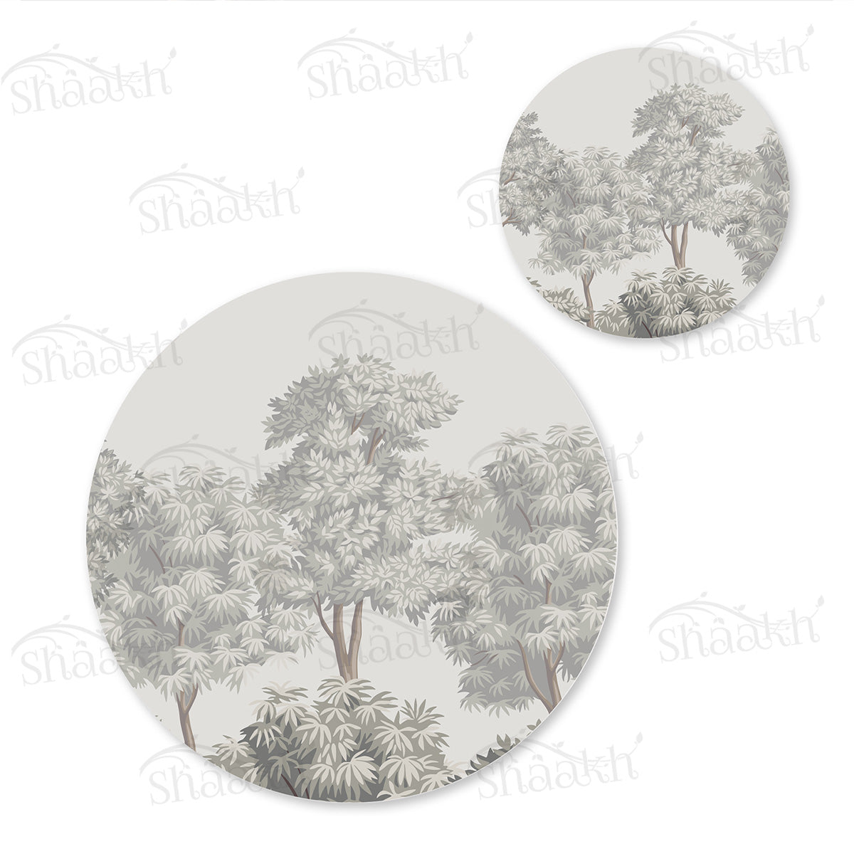 Winter Hues Coordinated Set | TWC 093 (8 Mats, 4 Trivets)
