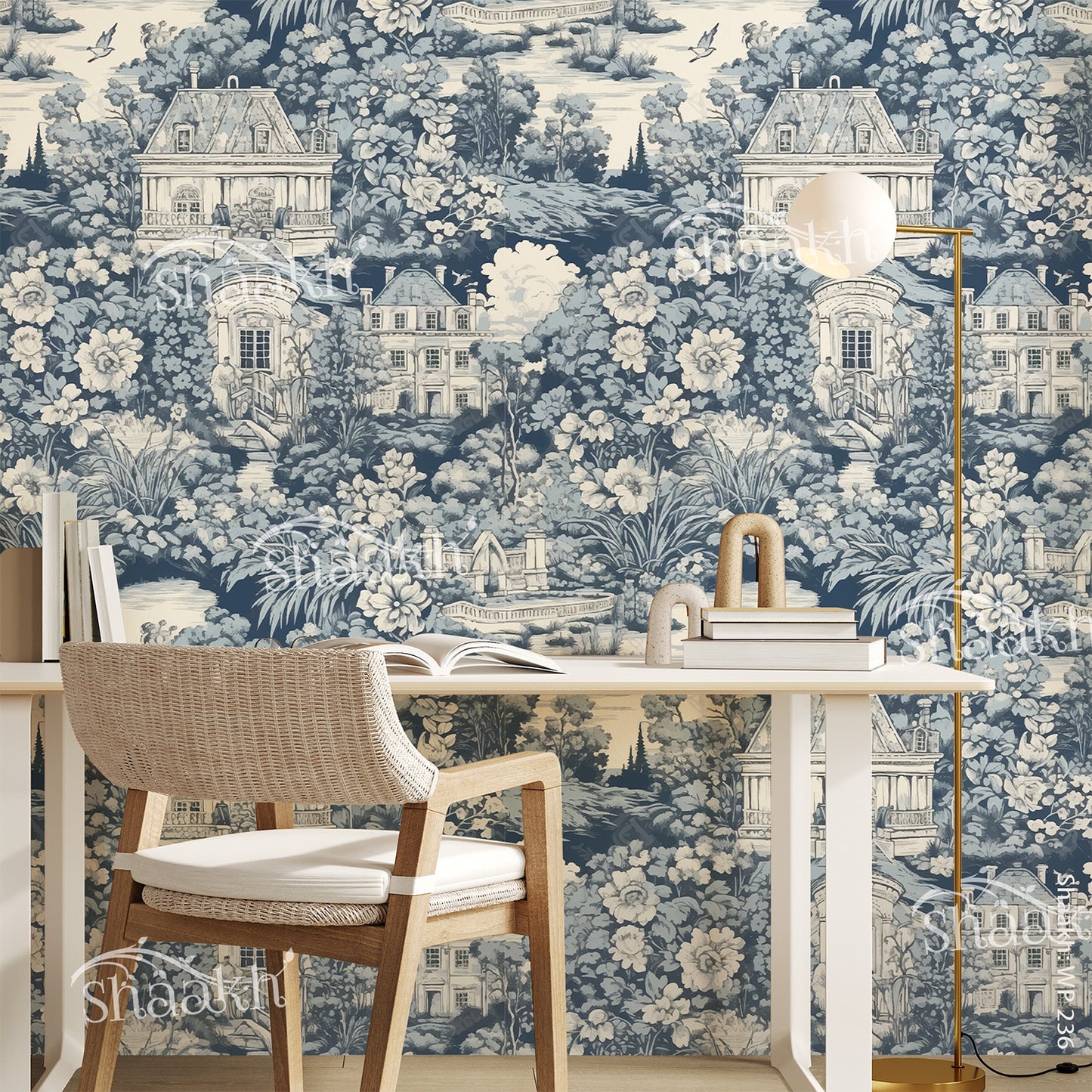French Toile Wallpaper | WP 236