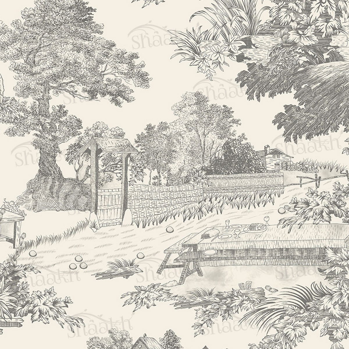 "Colonial Tapestry" Wallpaper | WP 252
