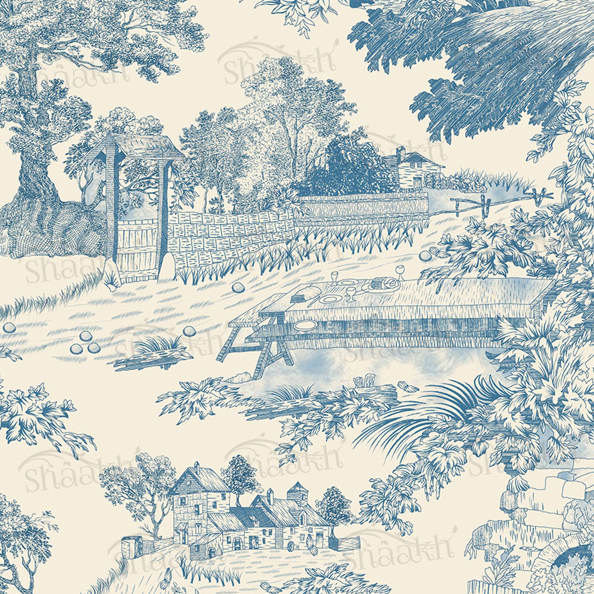 "Colonial Tapestry" Wallpaper | WP 252
