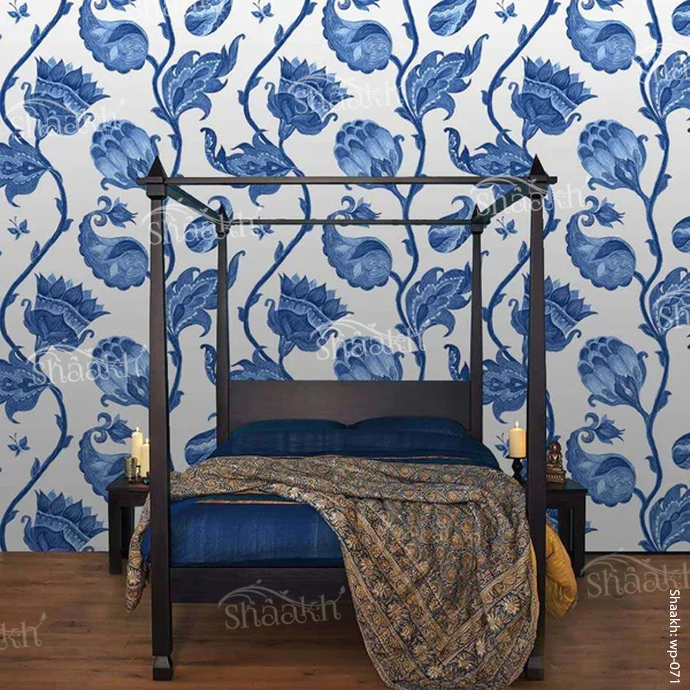 “Turkish Tulip & Paisley” Wallpaper | WP 071