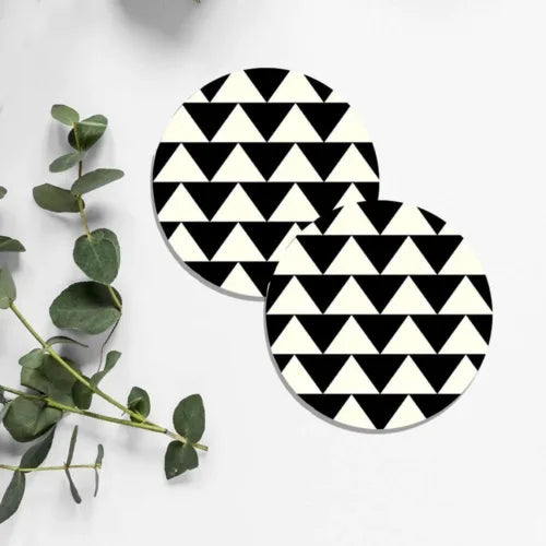 “Black & White Triangles” Coasters CT 1026