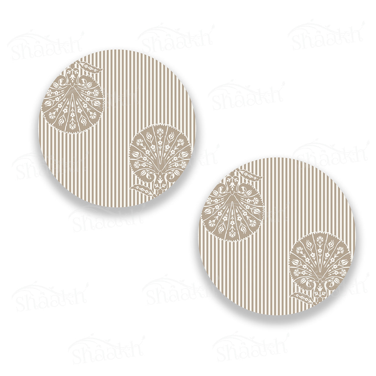 Ottoman Flower (Striped) Coasters | CT 1112