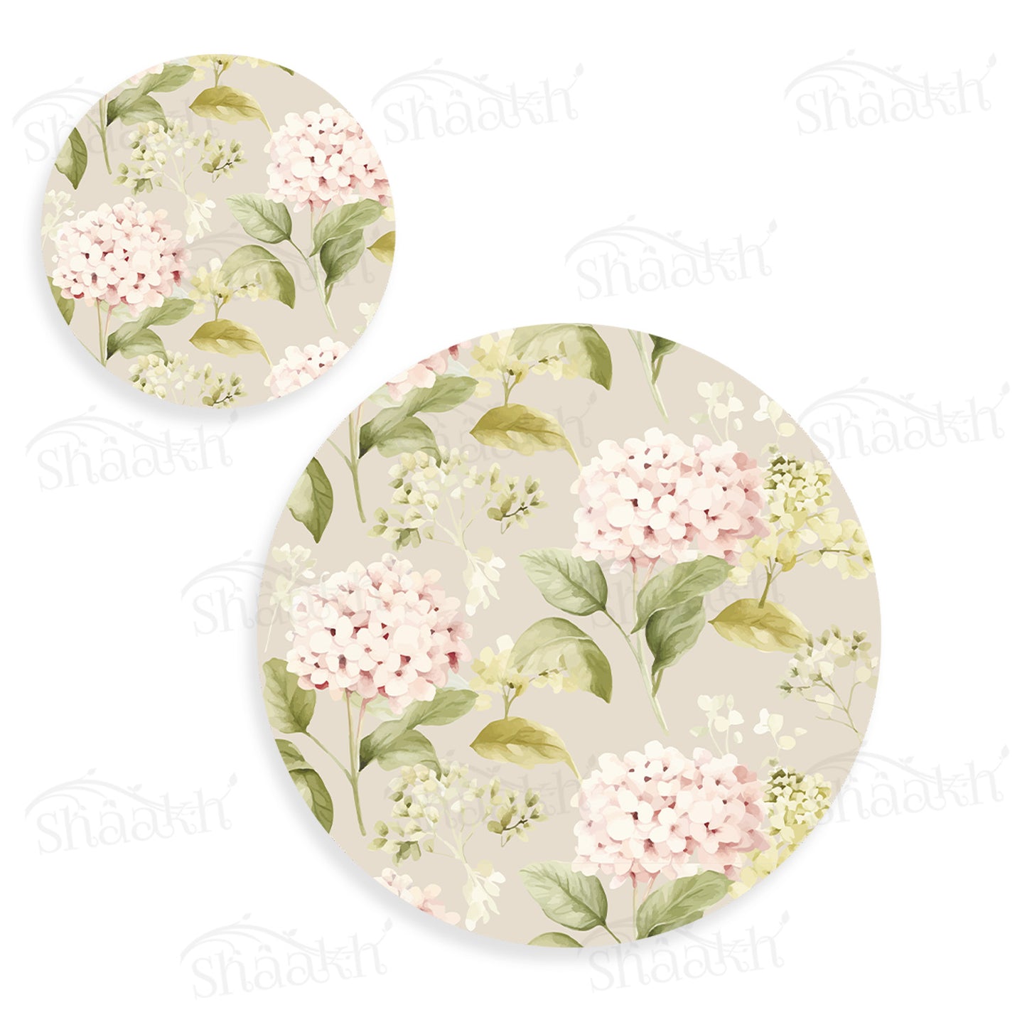Soft Blooms Coordinated Set | TWC 105 (8 Mats, 4 Trivets)