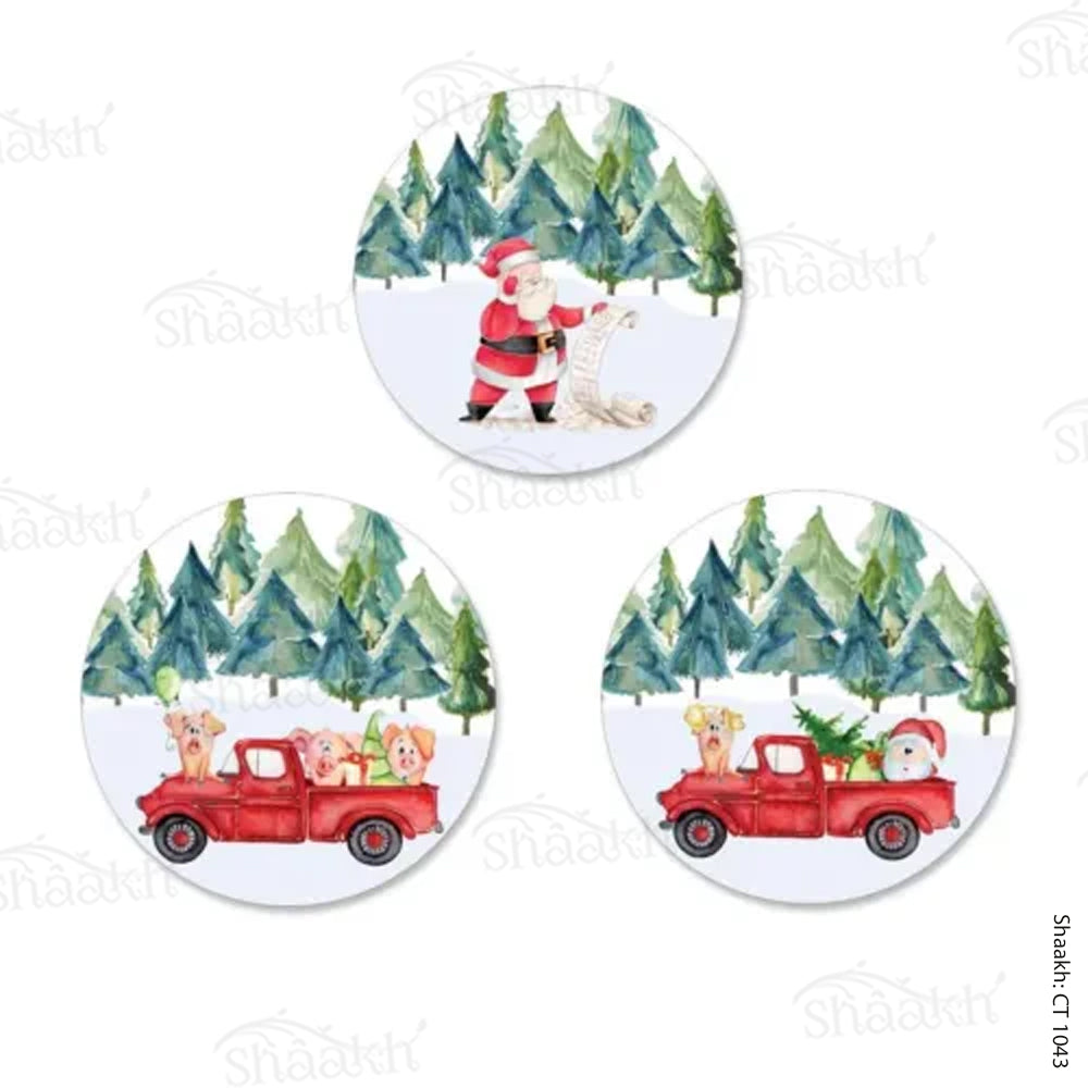 Santa Crew Coasters | CT 1043