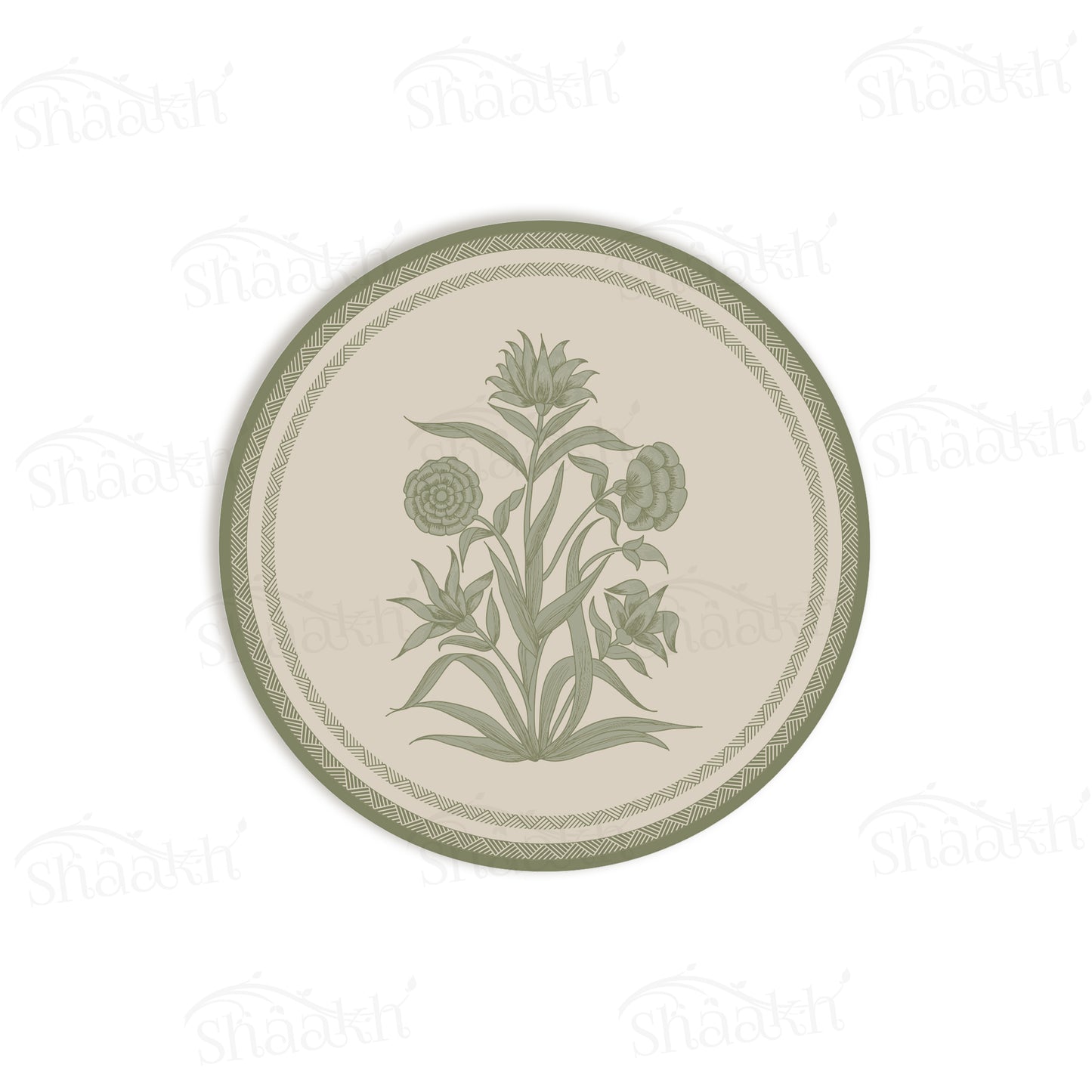 “Firdaus (Sage)” Tablemats | TM 106 (set of 2)