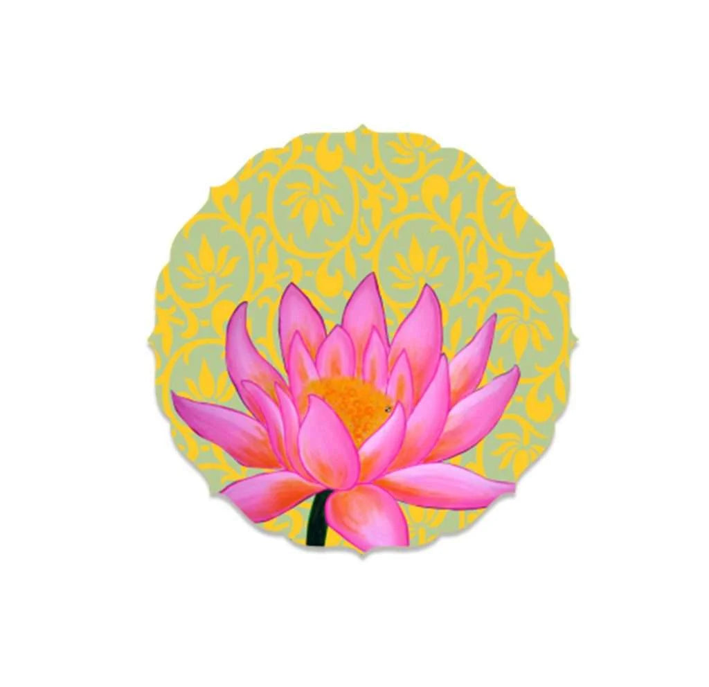 Lotus Flower Wall Plate-Green | RWA 022
