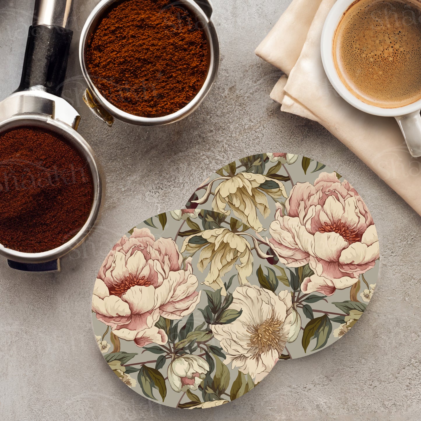 Peonies Elegance Coasters | CT 1115