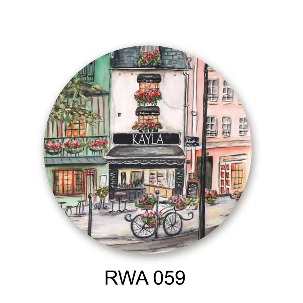 Cute Watercolor Nursery Print wall plates