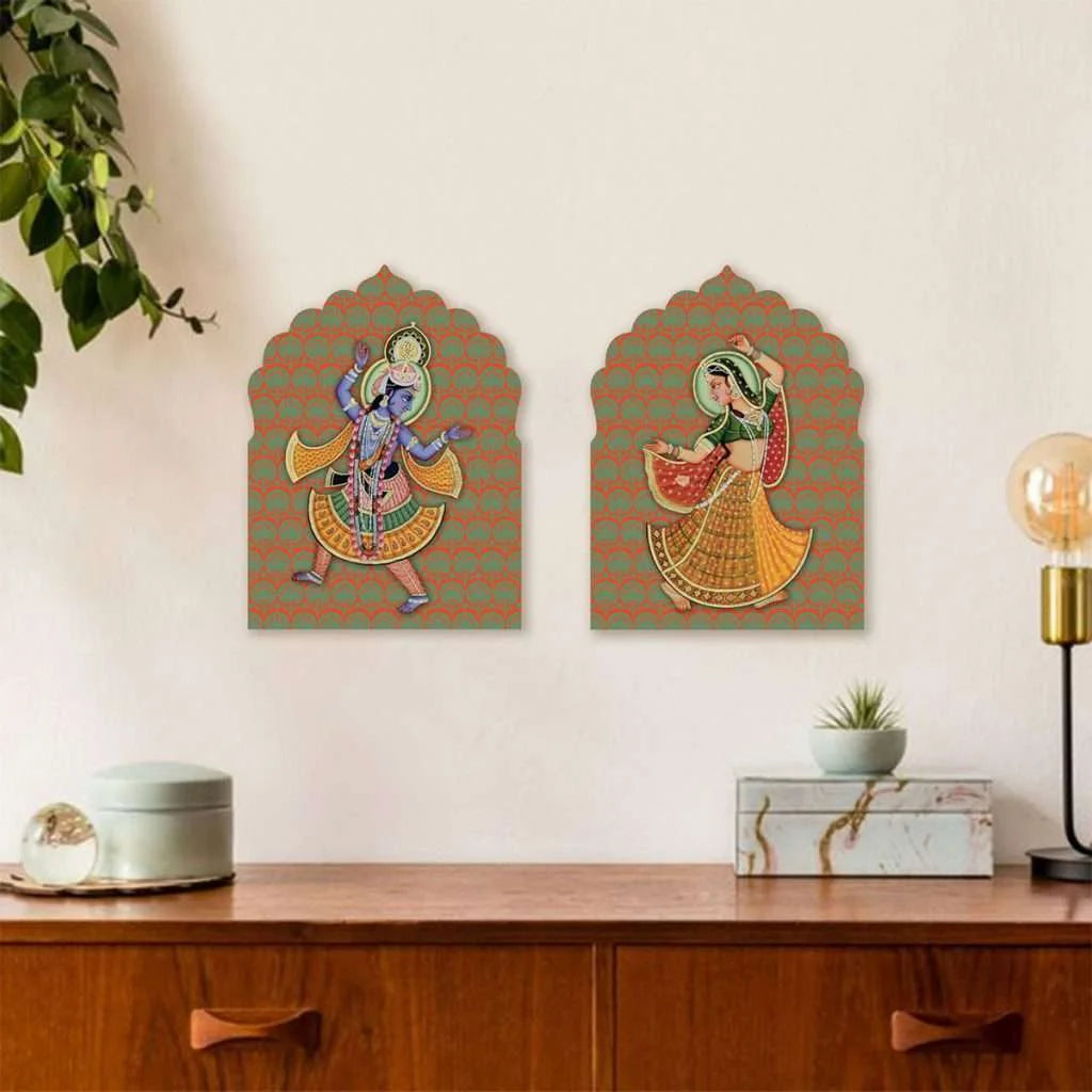 Radha Krishna Wall Plates