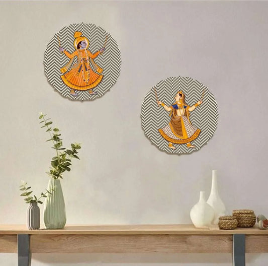 Radha Krishna Wall Plates