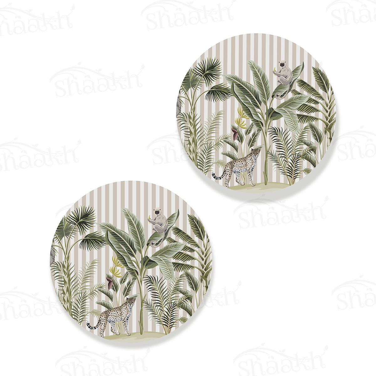 Tropical Jungle with Leopard Coasters | CT 1141