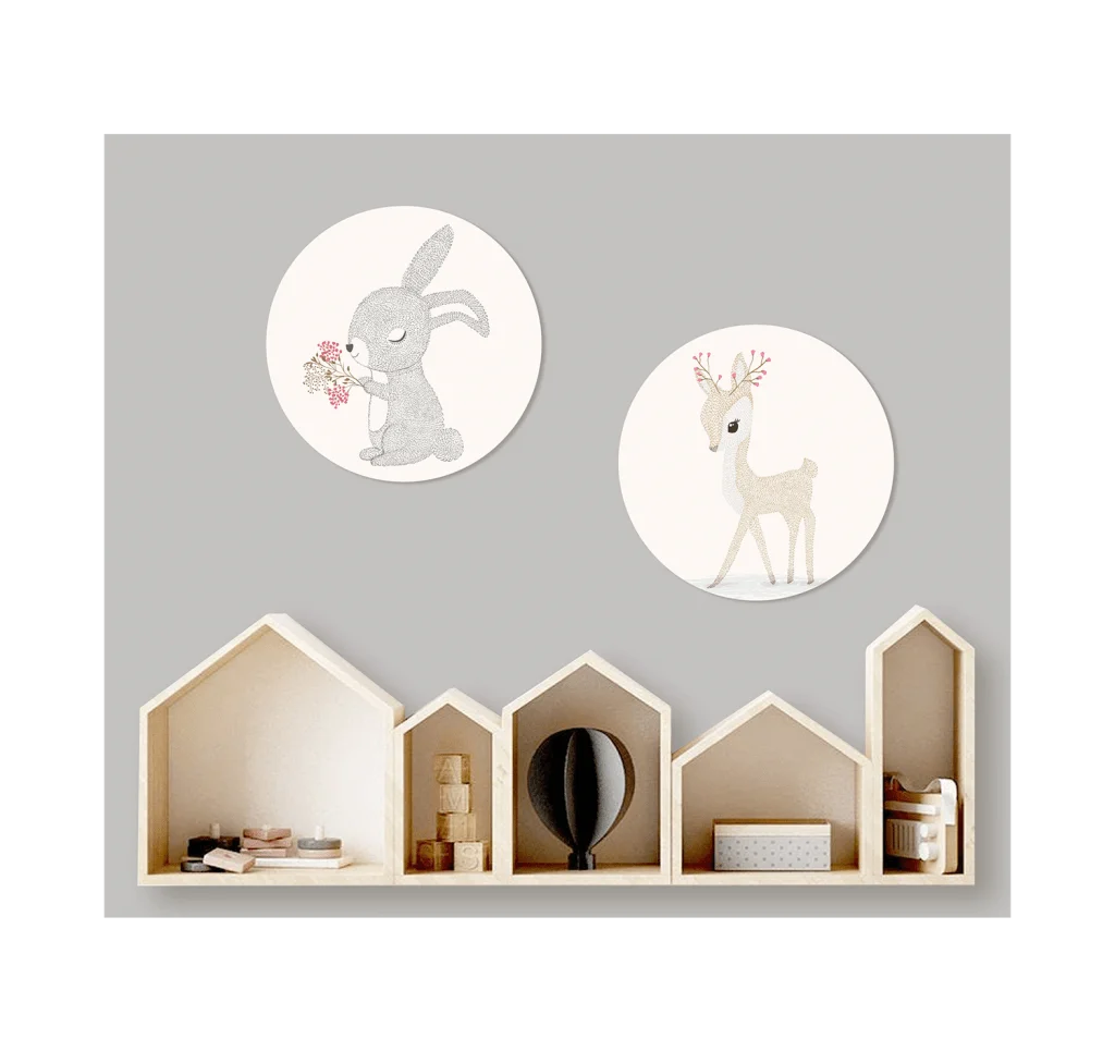 Cute Nursery Wall Plates