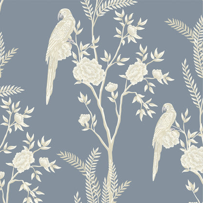 Exotic Chinoiserie Wallpaper – (Pale Blue) | WP 221