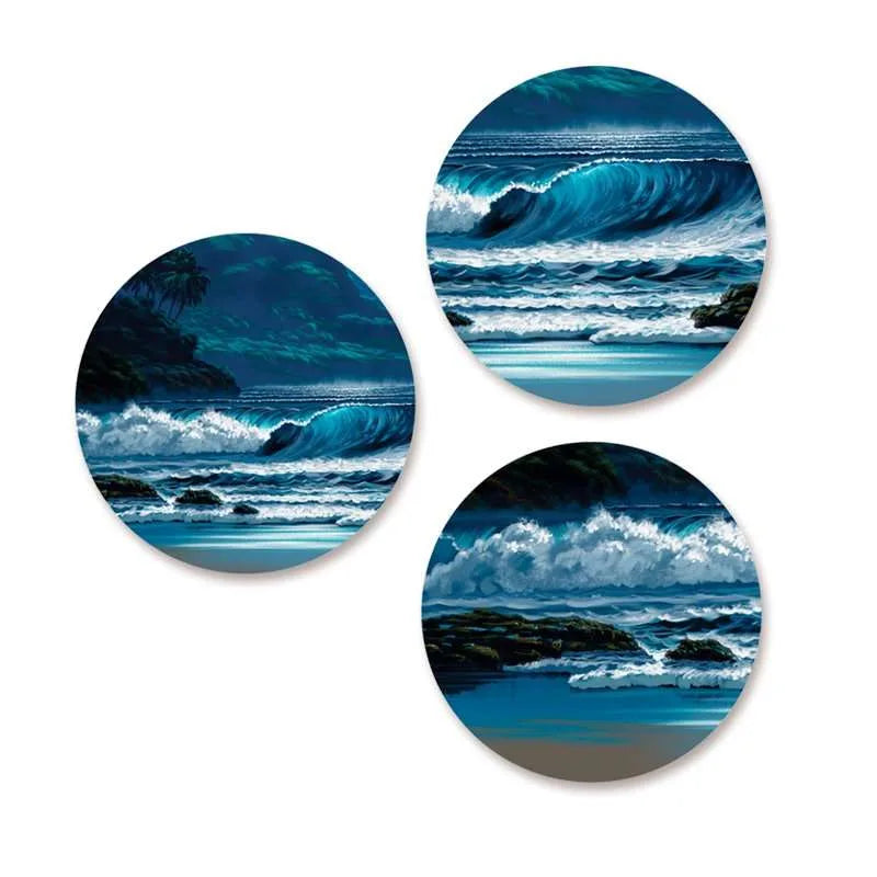 Blue Ocean Scenic View Wall Plates