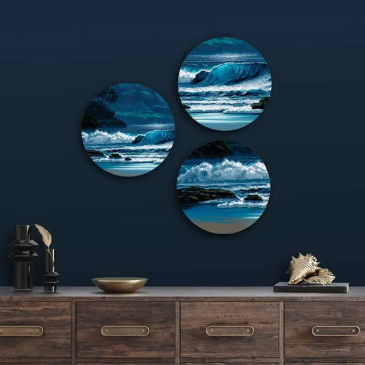 Blue Ocean Scenic View Wall Plates