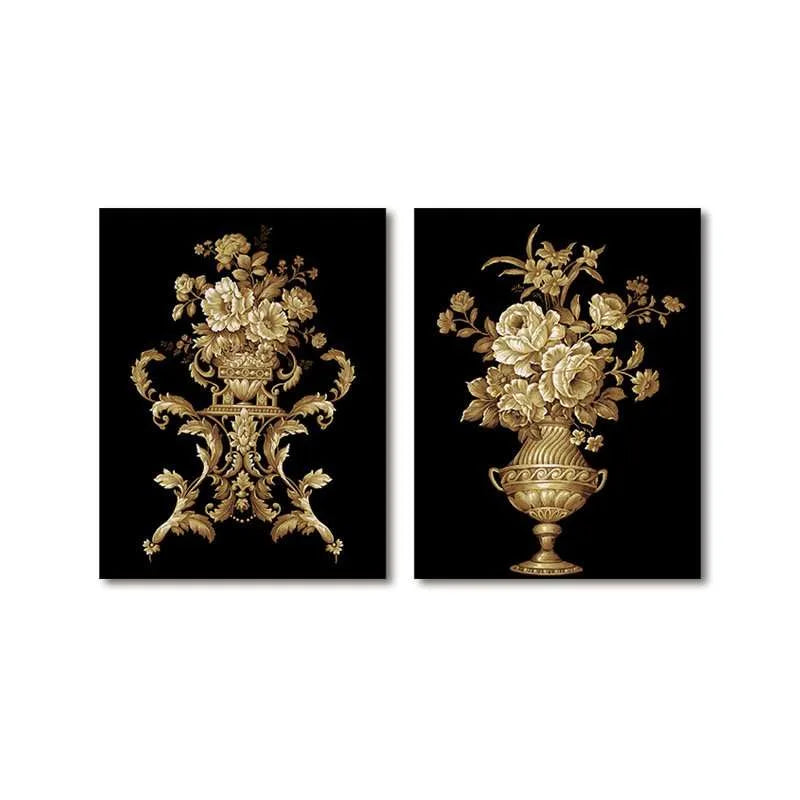 Flowers In Baroque, Rococo Style