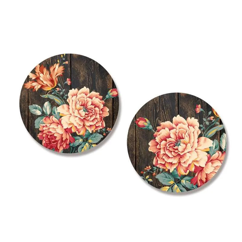 Baroque Art on Weathered Wood Wall Plates | RWA 077