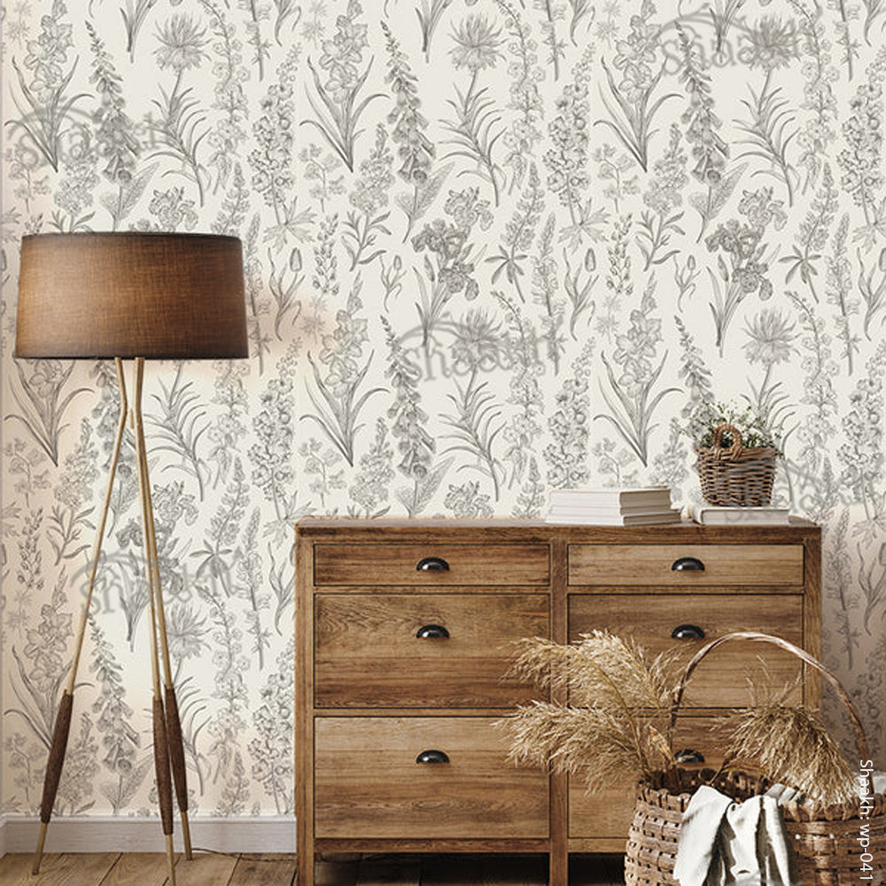 Wild Flower Meadow Wallpaper | WP 041
