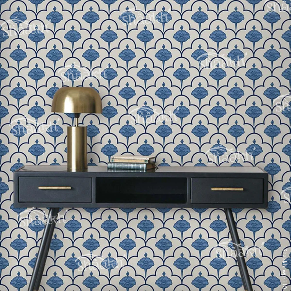 Turkish Blue Wallpaper | WP 110