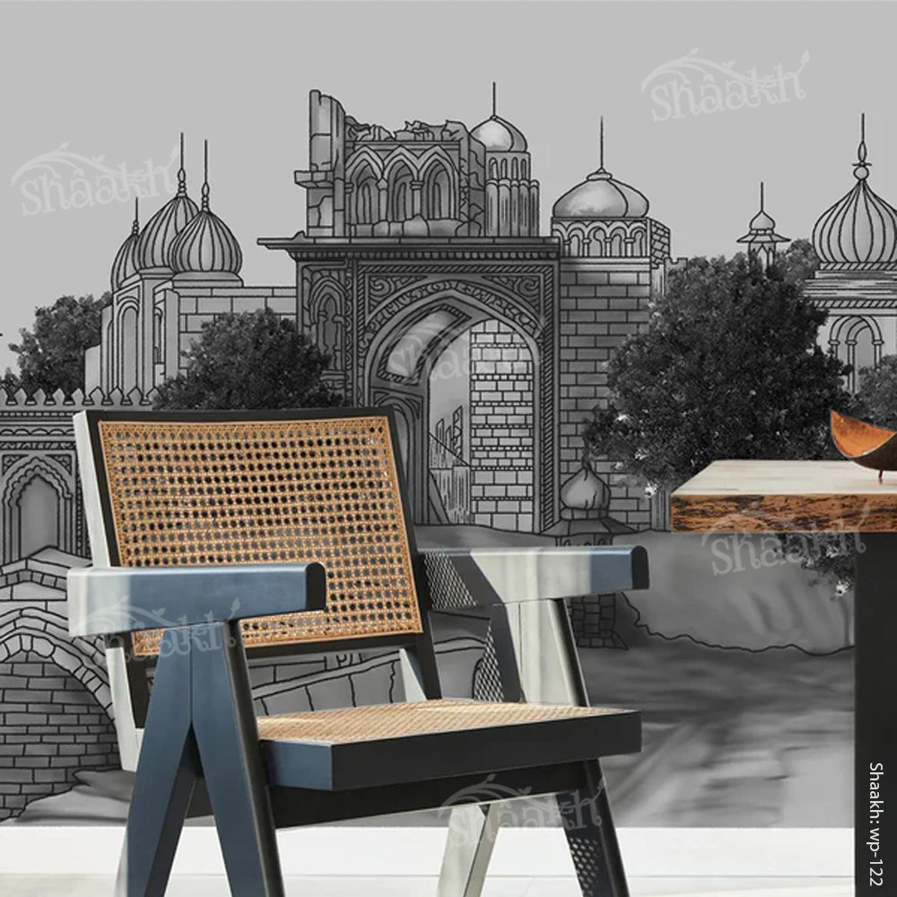 Mughal Era Mural Wallpaper | WP 122