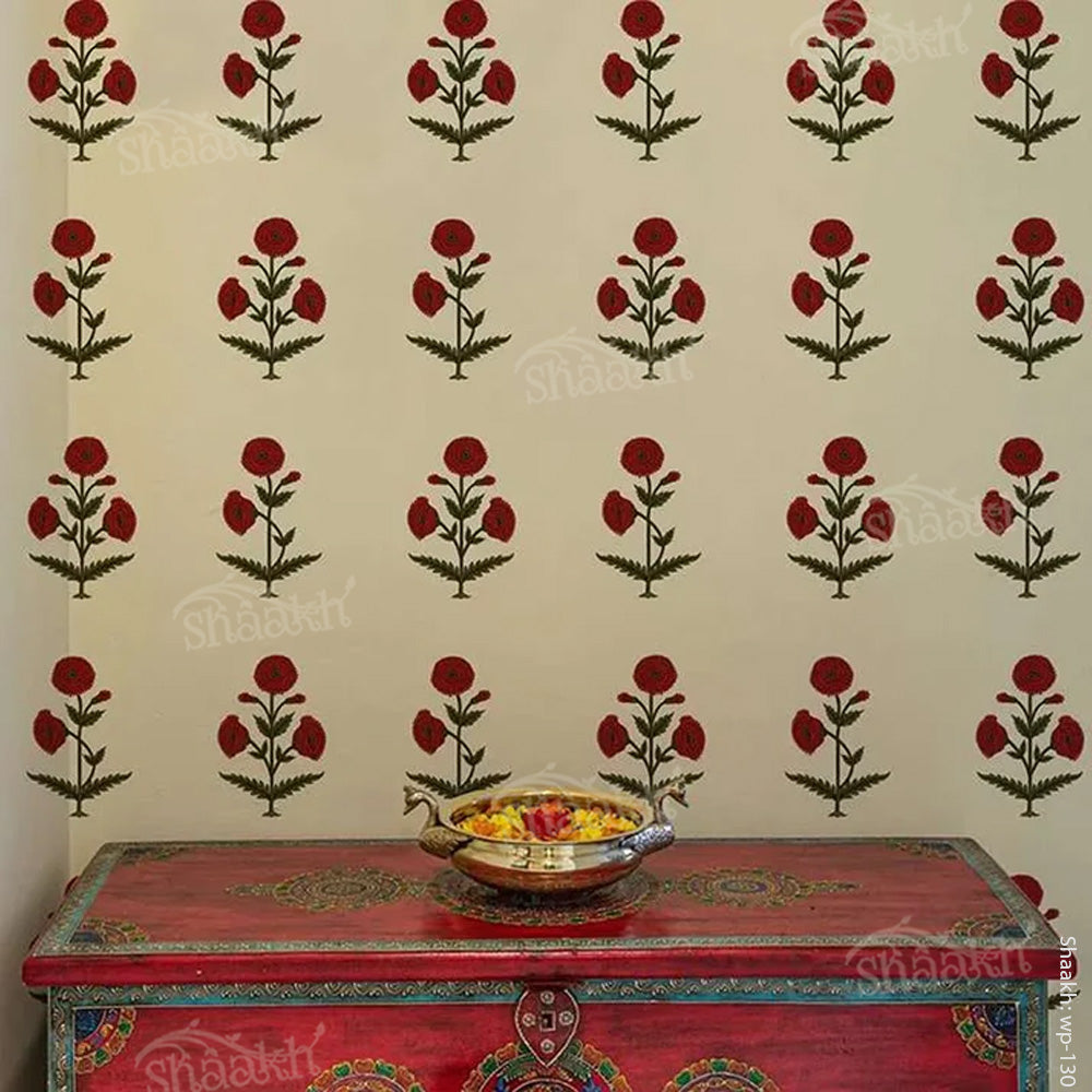 The Sweet Life of Poppy (Red) Wallpaper | WP 130