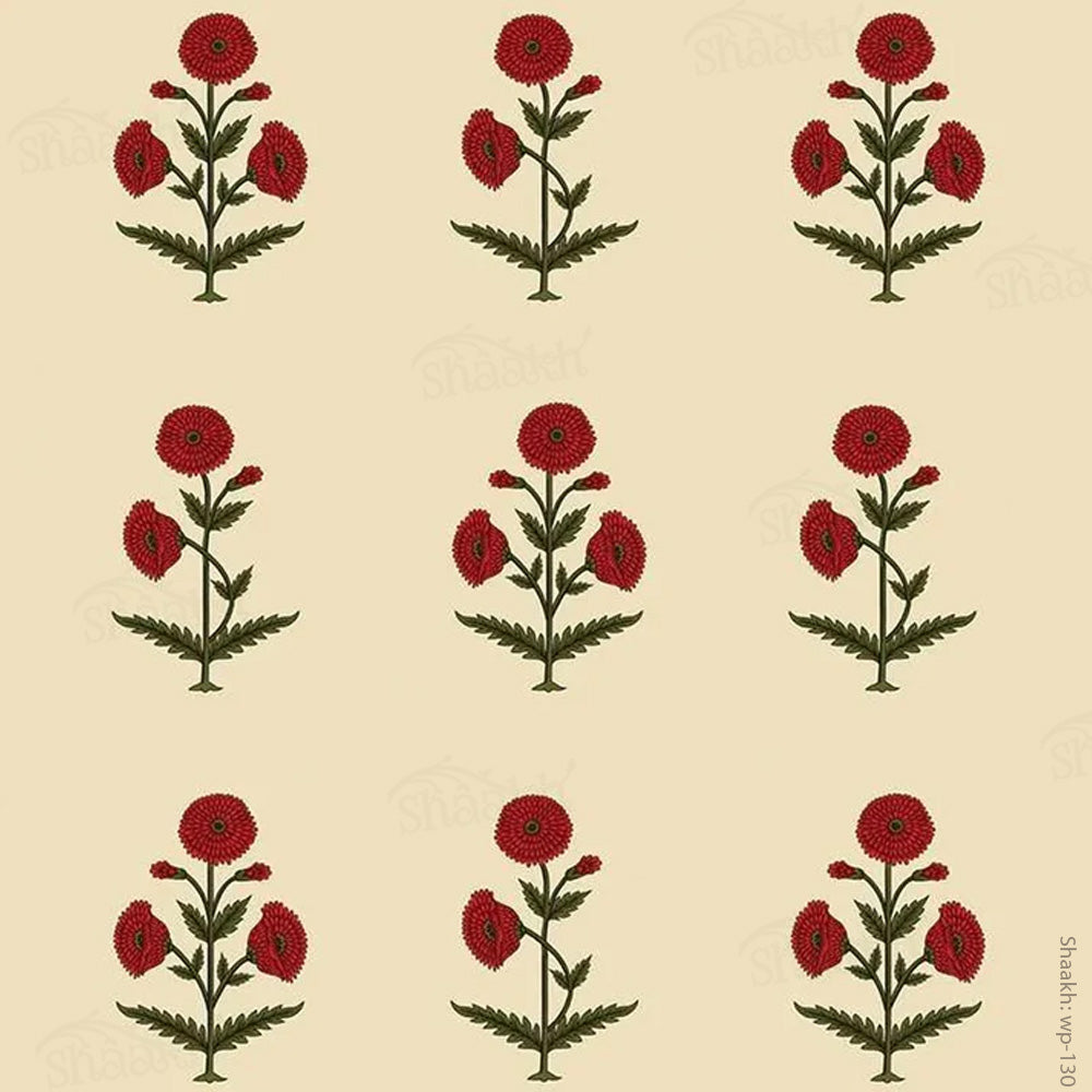 The Sweet Life of Poppy (Red) Wallpaper | WP 130