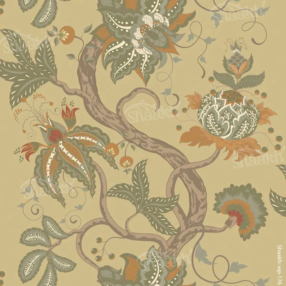 Persian Garden (Ecru) Wallpaper | WP 176