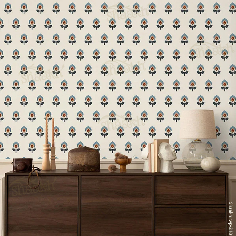 Mayur Motif Wallpaper | WP 218