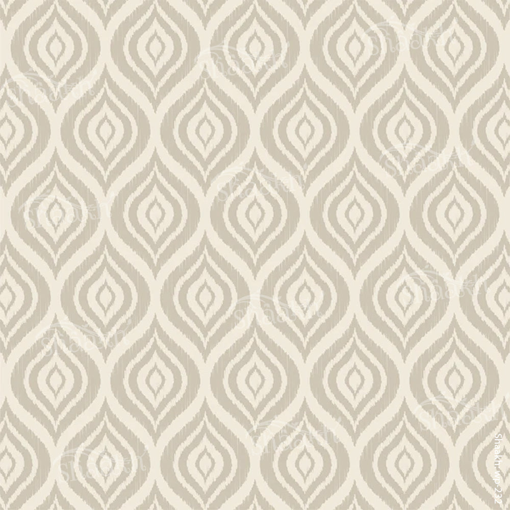 Ecru - Ikkat Wallpaper |  WP 232
