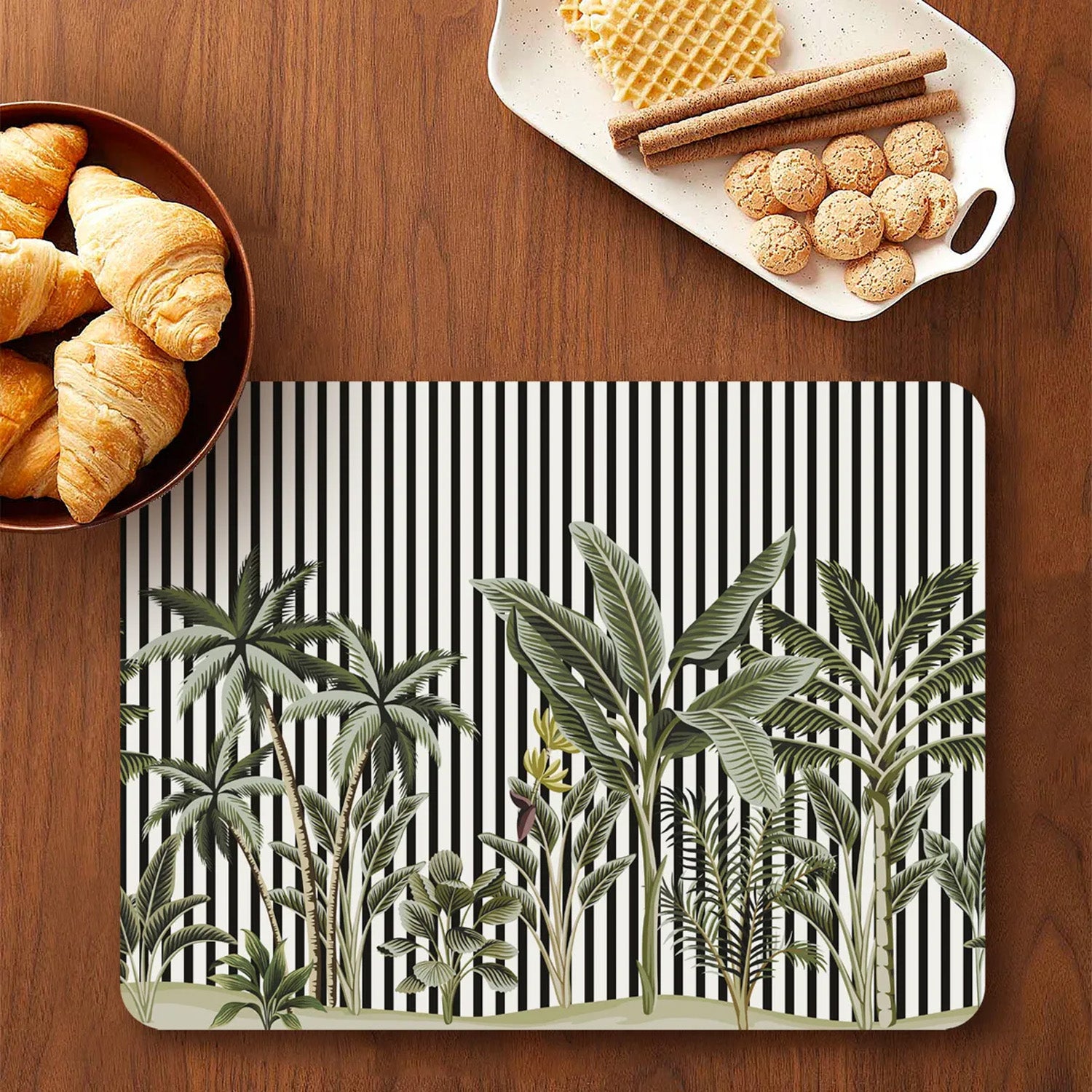Table Mat Set - Tropical Jungle - MDF Wooden Placemats for Dining Table ...