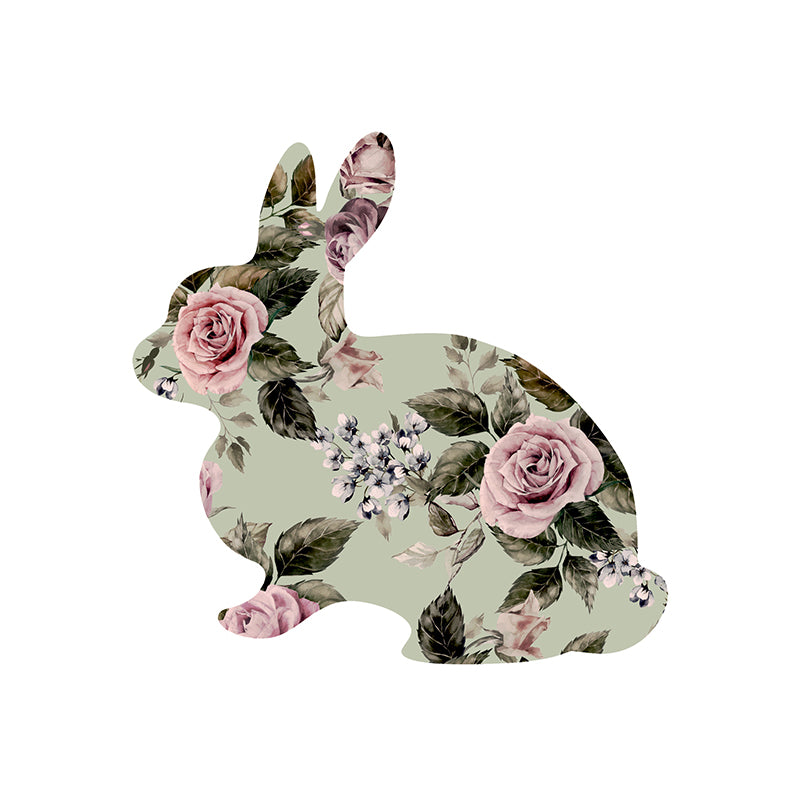 Bunny shaped floral Platter