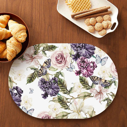 Iris and Hibiscus Flowers Tablemats | TM 015 (set of 2)