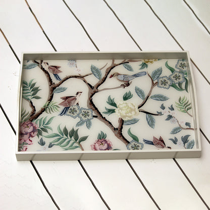 Oriental Birds & flowers Tray