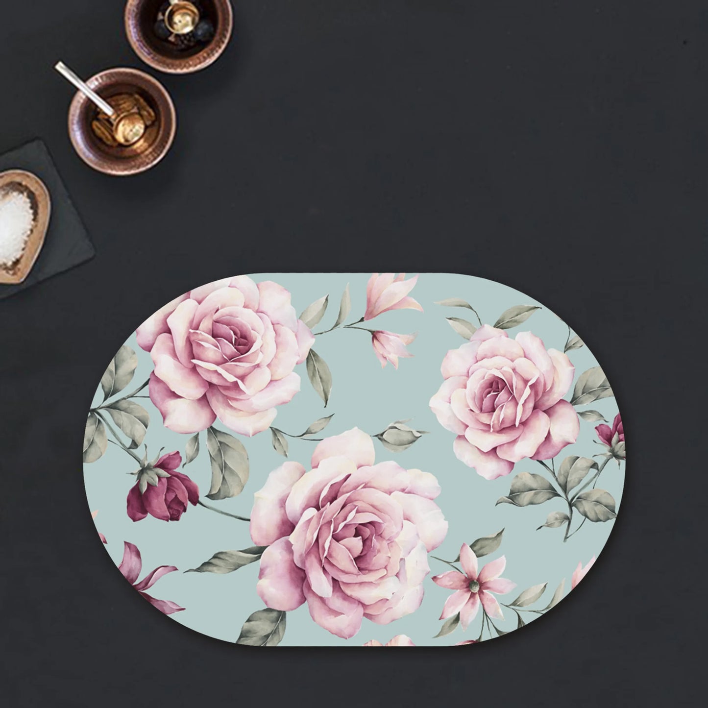 Pale pink roses Table Mat | TM 027 (set of 2)