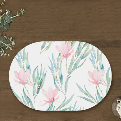 Jasmine flowers and eucalyptus branches Table Mats | TM 061 (set of 2)