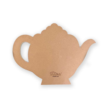 Kettle Shaped Floral Platter (Black)