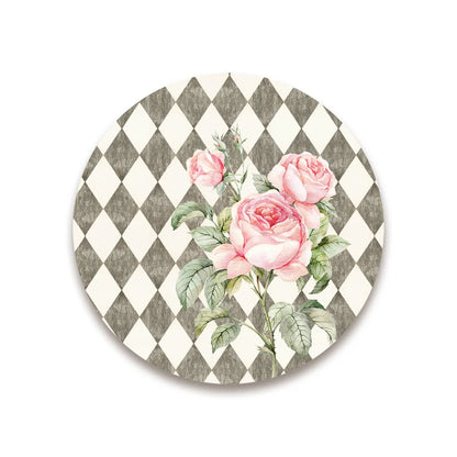 Pink Roses on Vintage Background Tablemats | TM 093 (set of 2)