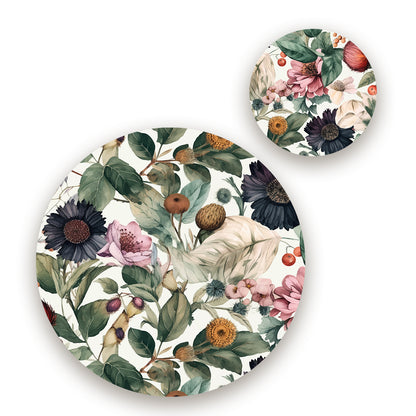 Autumn Garden Coordinated Set | TWC 080 (8 Mats, 4 Trivets)