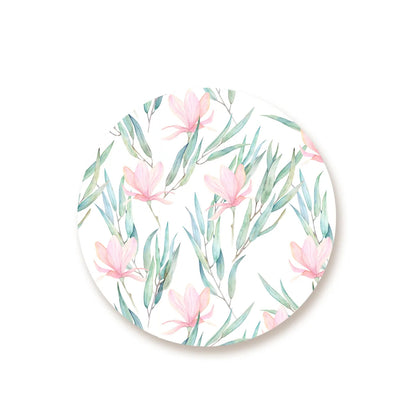 Jasmine flowers and eucalyptus branches Table Mats | TM 061 (set of 2)
