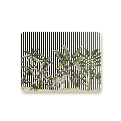 Tropical Jungle Table Mat-Black | TM 026 (set of 2)